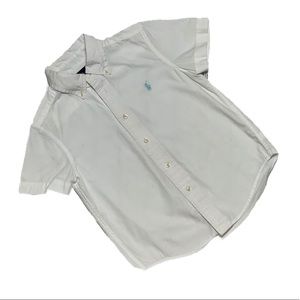 Ralph Lauren Boys St Sleeve Button Down Shirt Sz 4